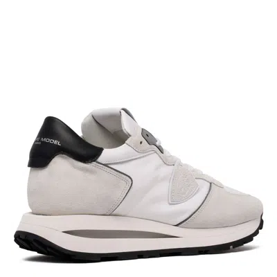 Philippe Model Paris Mondial Blanc Textile Sneakers In Multi
