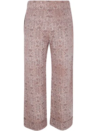 Pierre-louis Mascia Geometric-print Wool Trousers In Multi