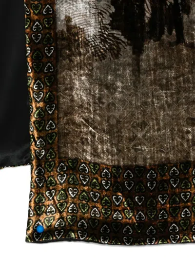 Pierre-louis Mascia Pierre Louis Mascia "kanpur St +adana U" Scarf Cm 65x200 In Brown