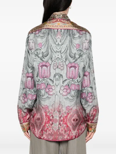 Pierre-louis Mascia Pierre Louis Mascia Printed Silk Shirt