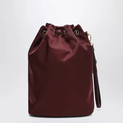 Prada Burgundy Re-nylon Bucket