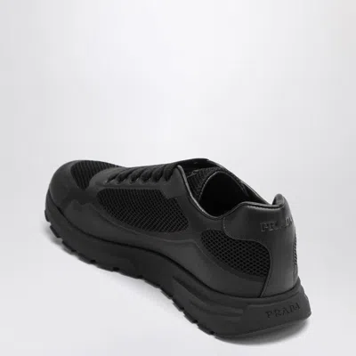 Prada Sneakers Prax 2.0 In Black Fabric And Mesh Men In Black