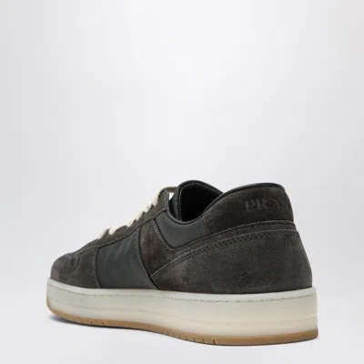 Prada Sneakers Downtown In Re-nylon And Gray Suede In Multi