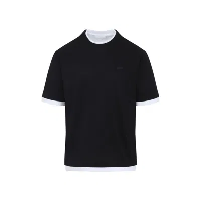Prada Short Sleeves Crewneck T-shirt In Black