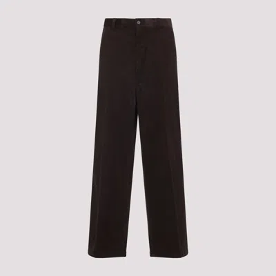 Prada Brown Corduroy Chino Pant In Black