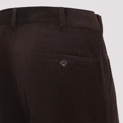 Prada Brown Corduroy Chino Pant In Black