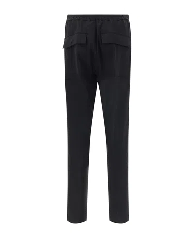 Rick Owens Man Pants Black Size 32 Virgin Wool In Black