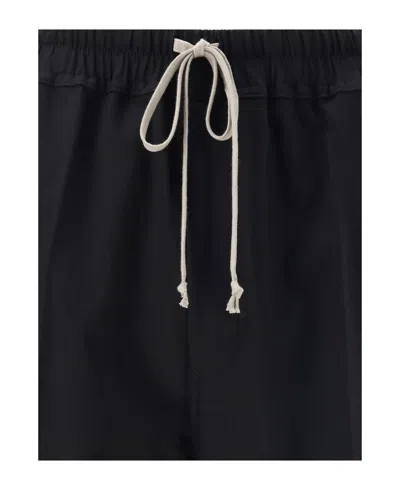 Rick Owens Man Pants Black Size 32 Virgin Wool In Black