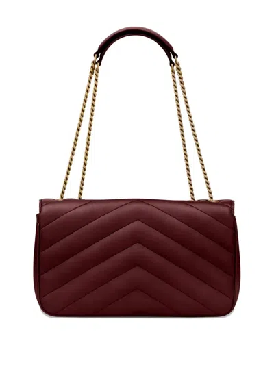 Saint Laurent Loulou Medium Bag In Red