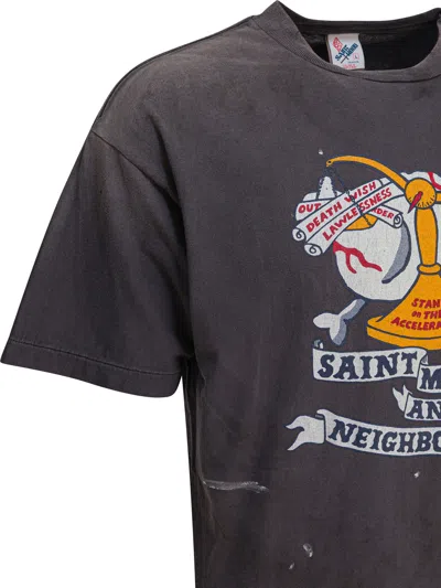 Saint Mxxxxxx X Neighborhood Graphic-print T-shirt In Multi