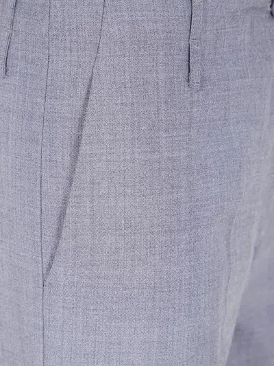 Semicouture Tailored Trousers With Pleats And Pockets In Gray