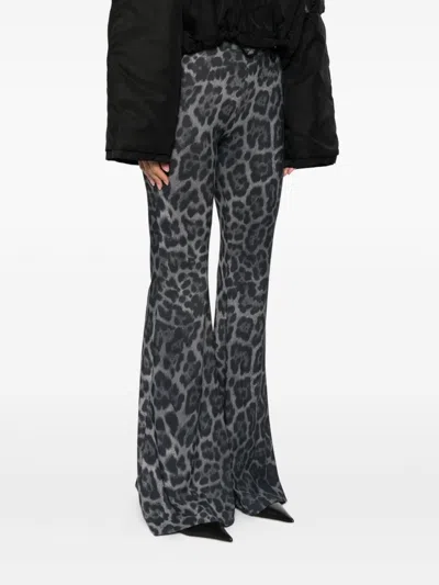 Stella Mccartney Leopard Print Flared Jeans In Animal Print