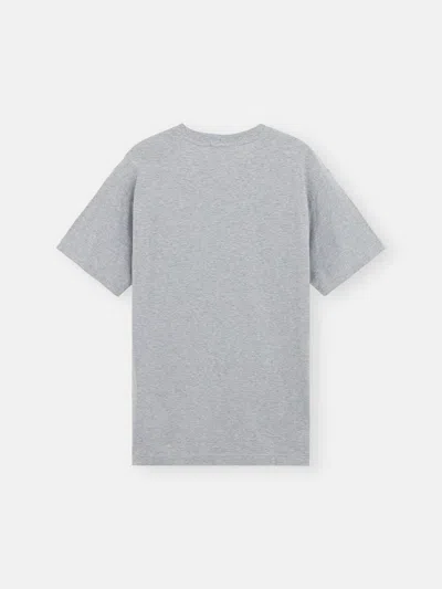 Stone Island Logo Patch Crewneck T-shirt In Gray