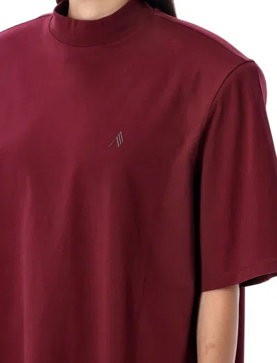 Attico The  Cotton T-shirt In Red