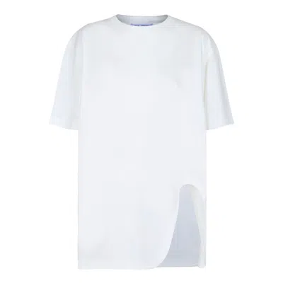 Attico The  White Cotton T-shirt In White