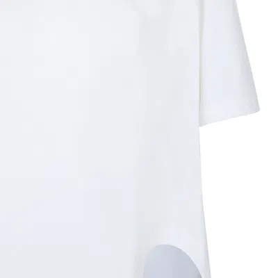 Attico The  White Cotton T-shirt In White