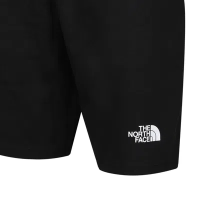The North Face Logo Printed Drawstring Shorts In Black