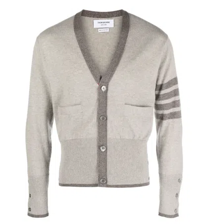 Thom Browne Beige Cashmere Clothing Sweaters In Multi