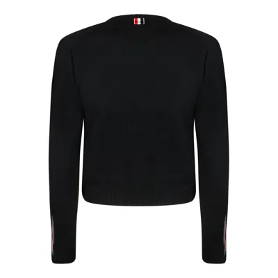 Thom Browne Black Cashmere Sweater In Black