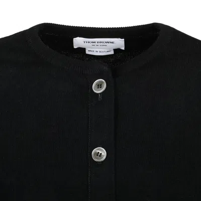 Thom Browne Black Cashmere Sweater In Black