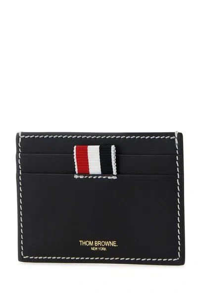 Thom Browne Blue Calf Leather Wallets