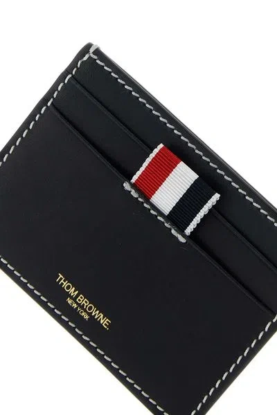 Thom Browne Blue Calf Leather Wallets