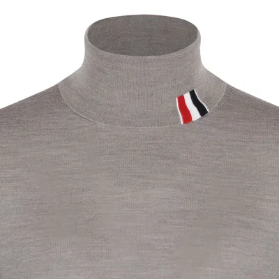Thom Browne Med Brown Virgin Wool Sweater In Neutral