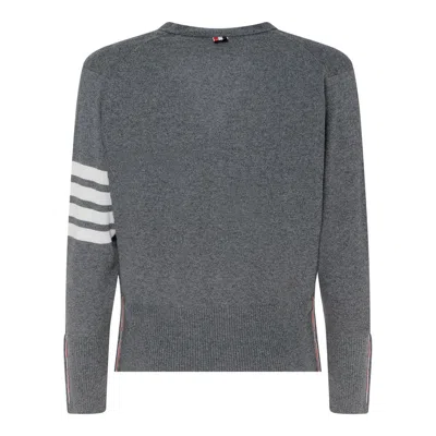 Thom Browne Med Grey Cashmere Sweaters In Gray