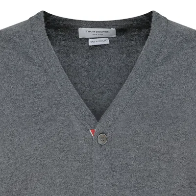 Thom Browne Med Grey Cashmere Sweaters In Gray