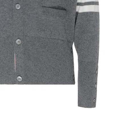 Thom Browne Med Grey Cashmere Sweaters In Gray