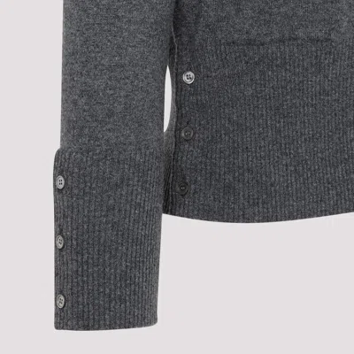 Thom Browne Med Grey Cashmere Sweaters In Gray