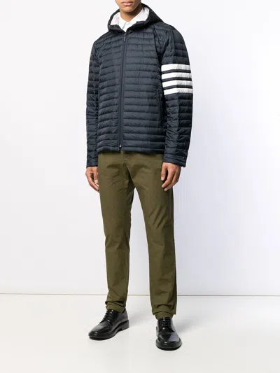 Thom Browne 4-bar Stripe Padded Jacket In Blue