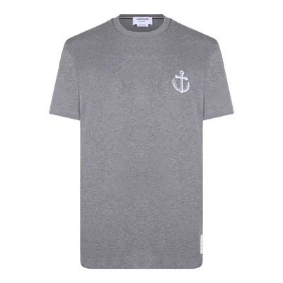 Thom Browne Wen Cotton T-shirts And Polos In Gray