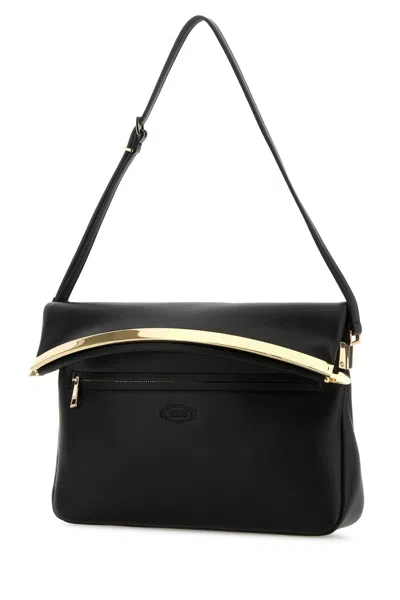 Tod's Black Leather Shoulder Bag