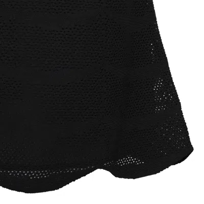 Tom Ford Elegant Mini Skirt With Scalloped Hem And Elastic Waistband In Black