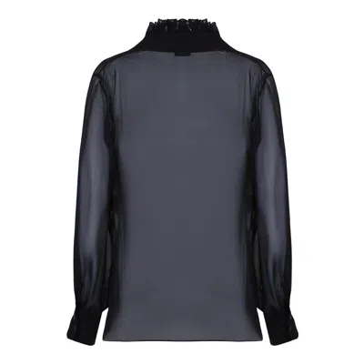 Tom Ford Black Silk Shirt In Black
