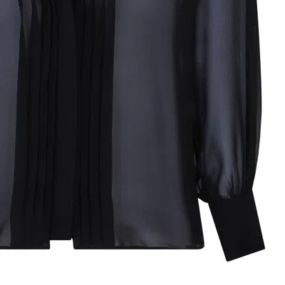 Tom Ford Black Silk Shirt In Black