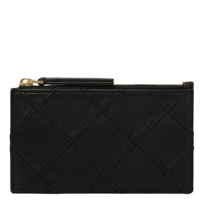 Tory Burch Fleming Cardholder In Black