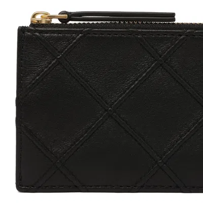 Tory Burch Fleming Cardholder In Black