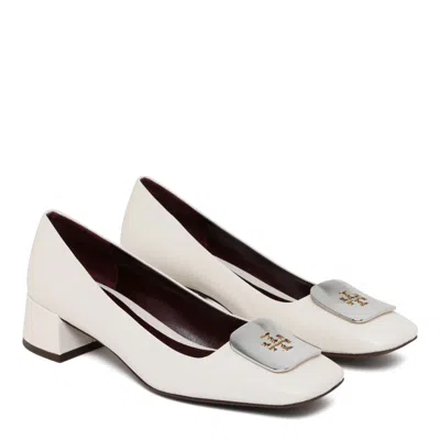 Tory Burch Light Cream Leather With Heel In White