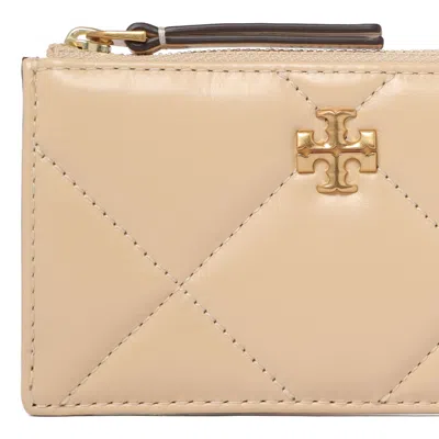 Tory Burch Vanilla Cow Leather Wallets In Neutral