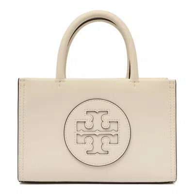Tory Burch Warm White Polyurethane Bags In White