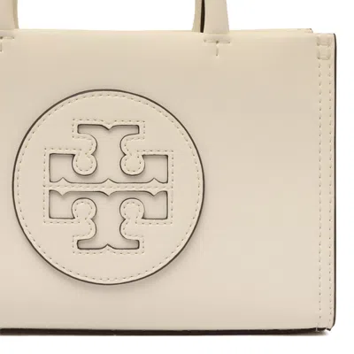 Tory Burch Warm White Polyurethane Bags In White