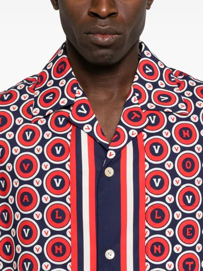 Valentino Bulles Royales Cotton Shirt In Multi