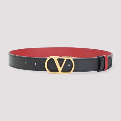 Valentino Garavani H30 Reversible Belt In Black