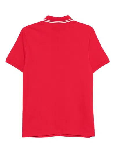 Valentino Vlogo Signature Cotton Polo Shirt In Red