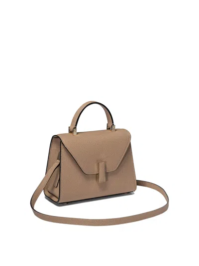 Valextra Micro Iside Leather Crossbody Bag In Brown