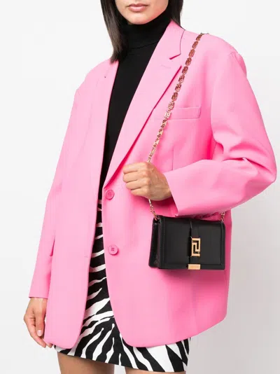 Versace Greca Goddess Mini Leather Crossbody Bag