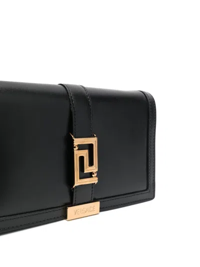 Versace Greca Goddess Mini Leather Crossbody Bag