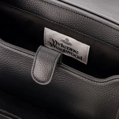 Vivienne Westwood Medium Hazel Shoulder Bag In Black